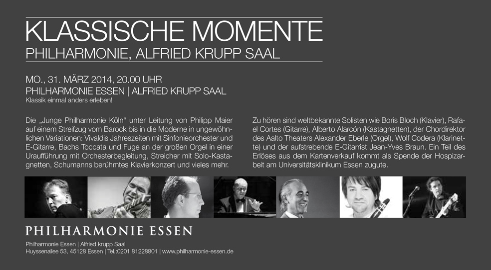 Klassische Momente | Philharmonie Essen |31.03.2014 | 20.00 Uhr